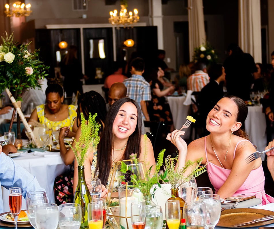 women enjoying a catered event in McKinney, TX